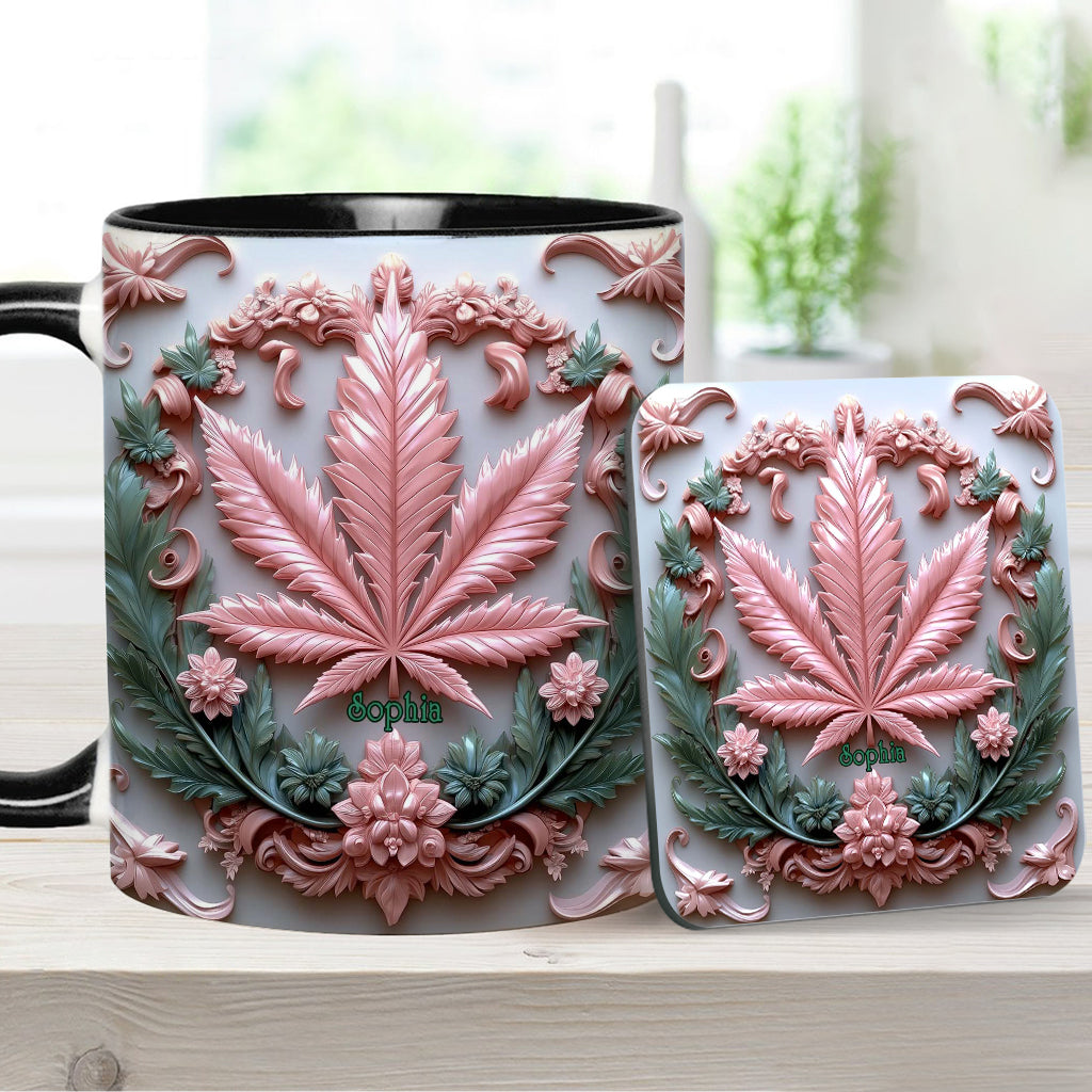 Stunning Leaf - Personalized Weed Accent Mug