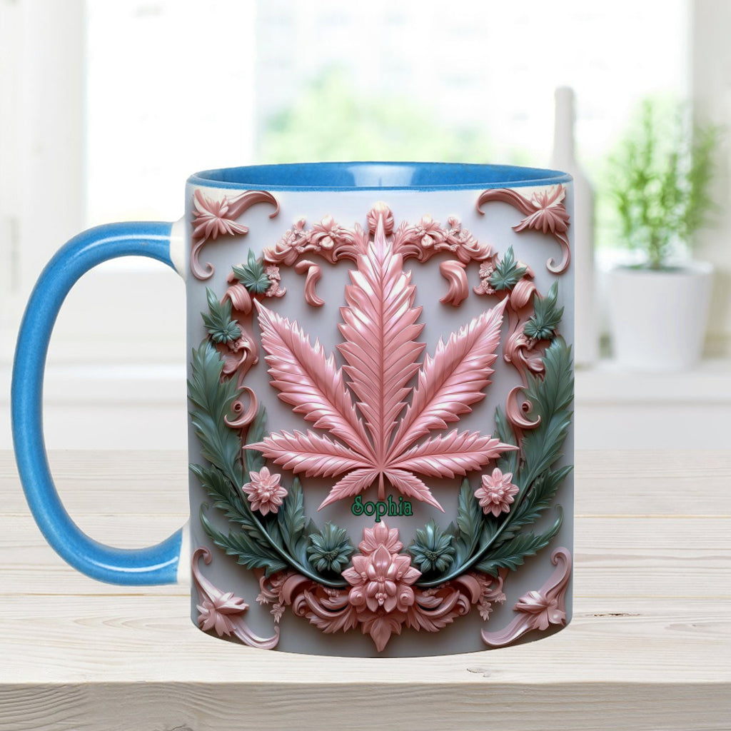 Stunning Leaf - Personalized Weed Accent Mug