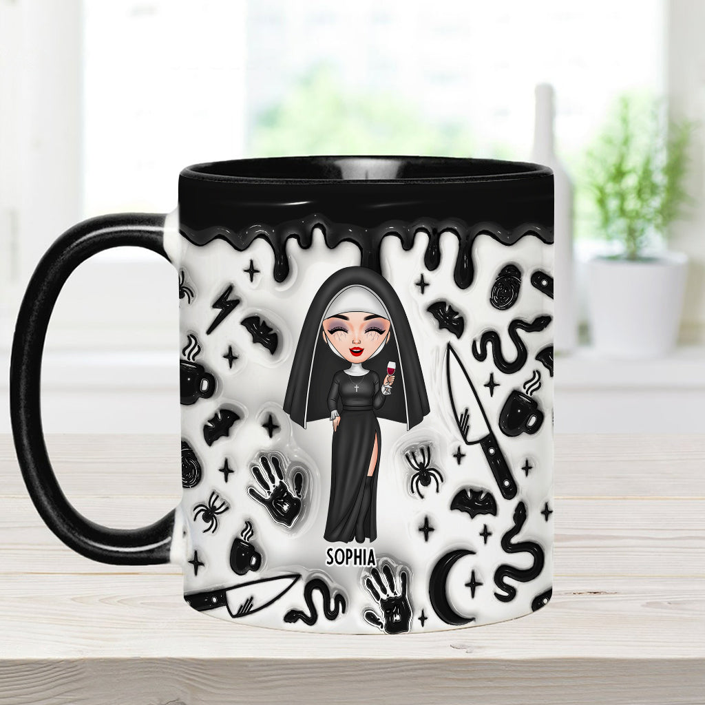 Mug personnalisé « Anxieux, stressé, passionné de faits divers »