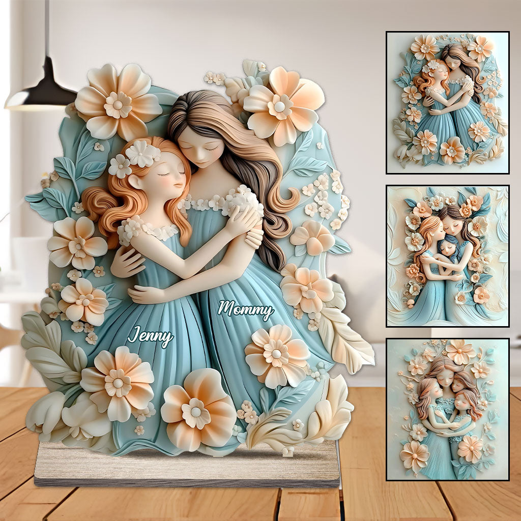 Telle mère, telle fille - Décoration murale personnalisée pour maman, 1 grand lit autoportant à un niveau