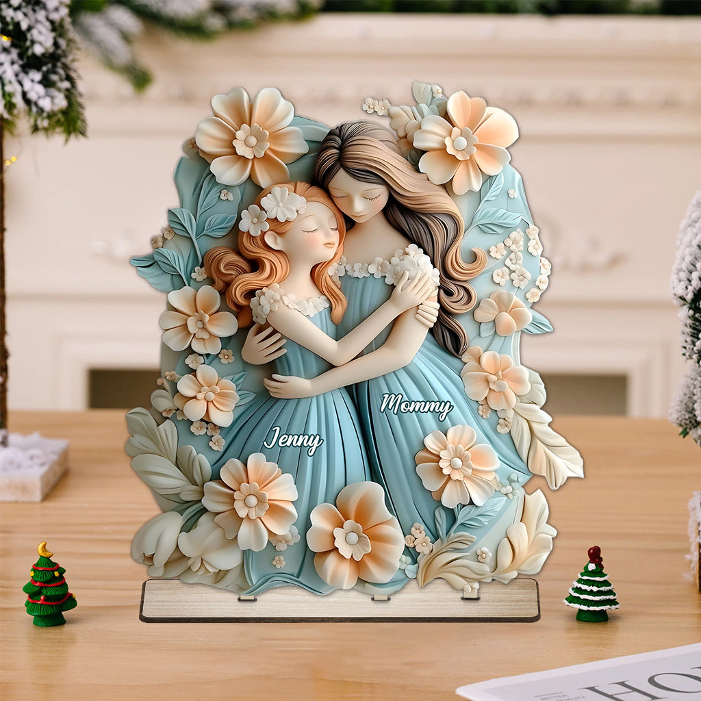Telle mère, telle fille - Décoration murale personnalisée pour maman, 1 grand lit autoportant à un niveau