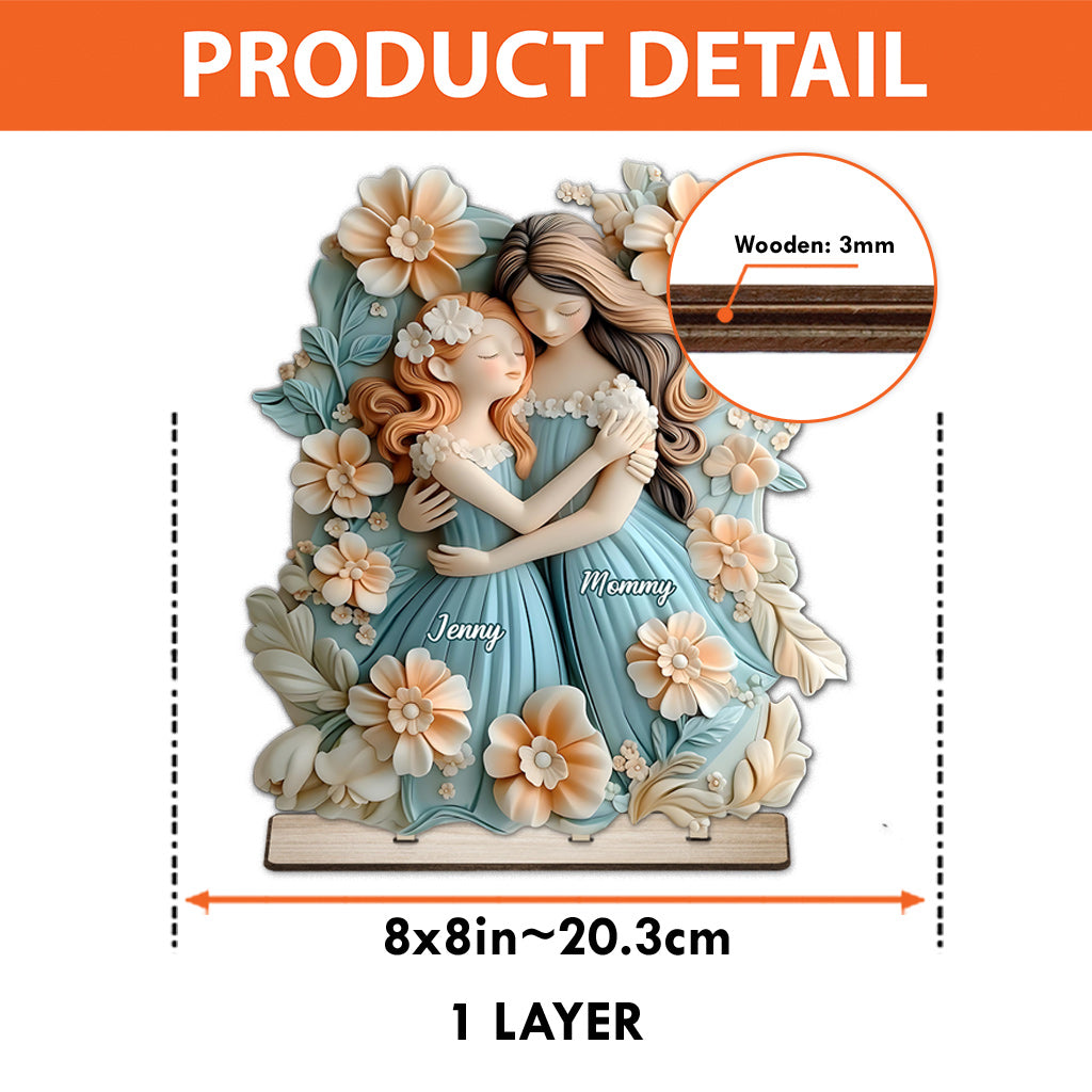 Telle mère, telle fille - Décoration murale personnalisée pour maman, 1 grand lit autoportant à un niveau