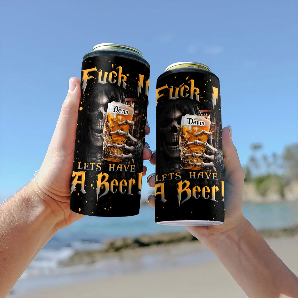 Let's Have A Beer - Personalized Beer Can Cooler