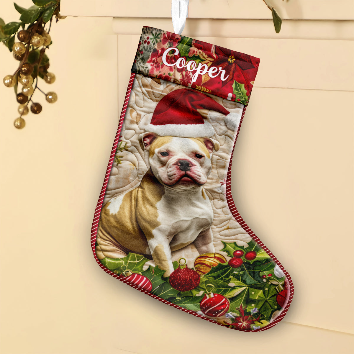 Merry Christmas - Personalized Dog Christmas Stockings