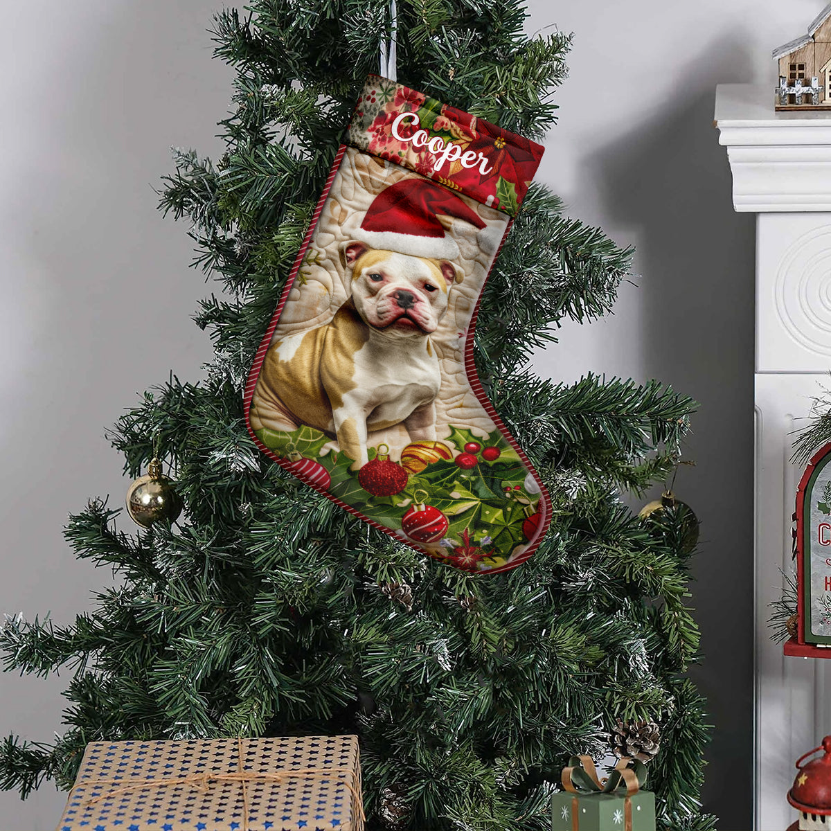 Merry Christmas - Personalized Dog Christmas Stockings