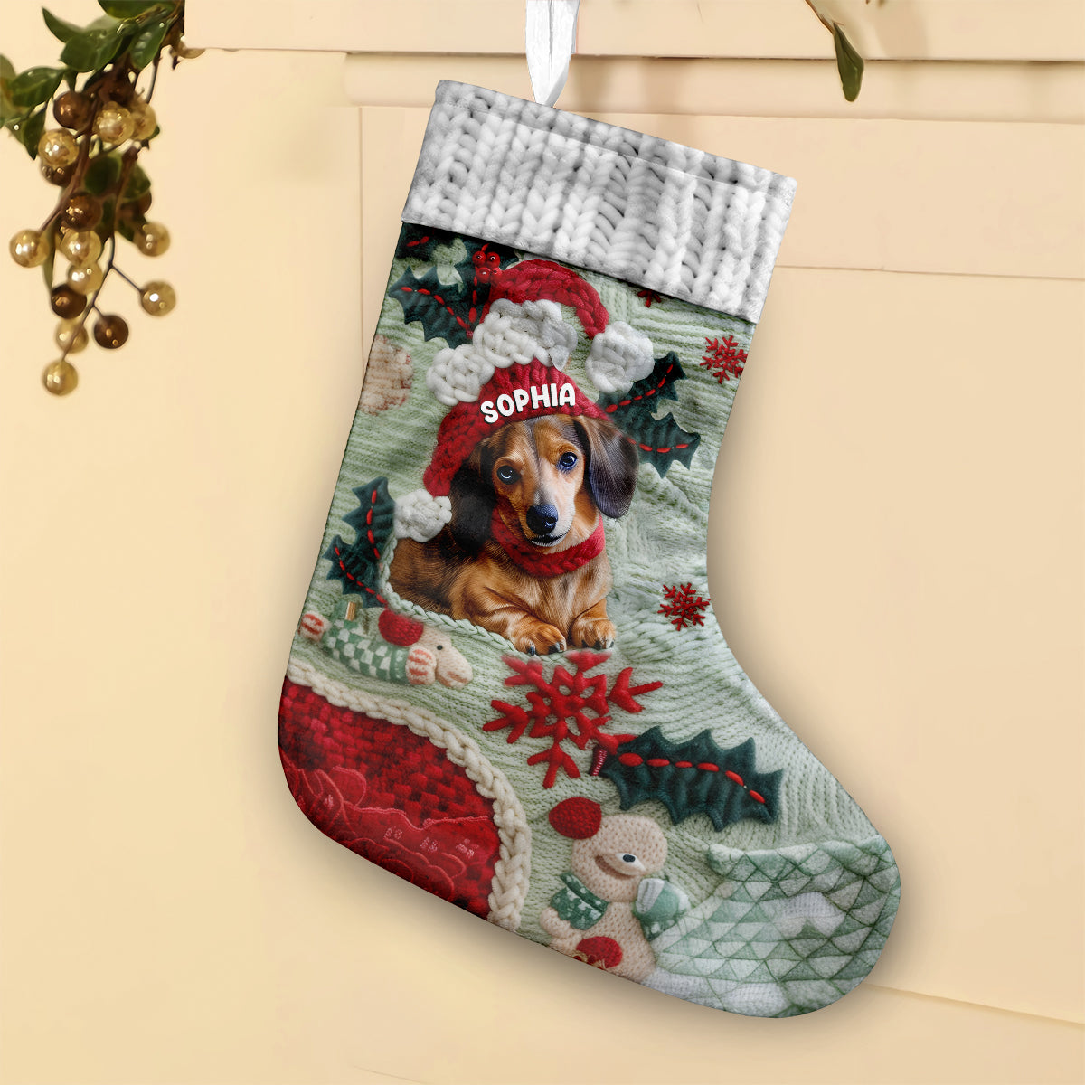 Merry Christmas - Personalized Dog Christmas Stockings