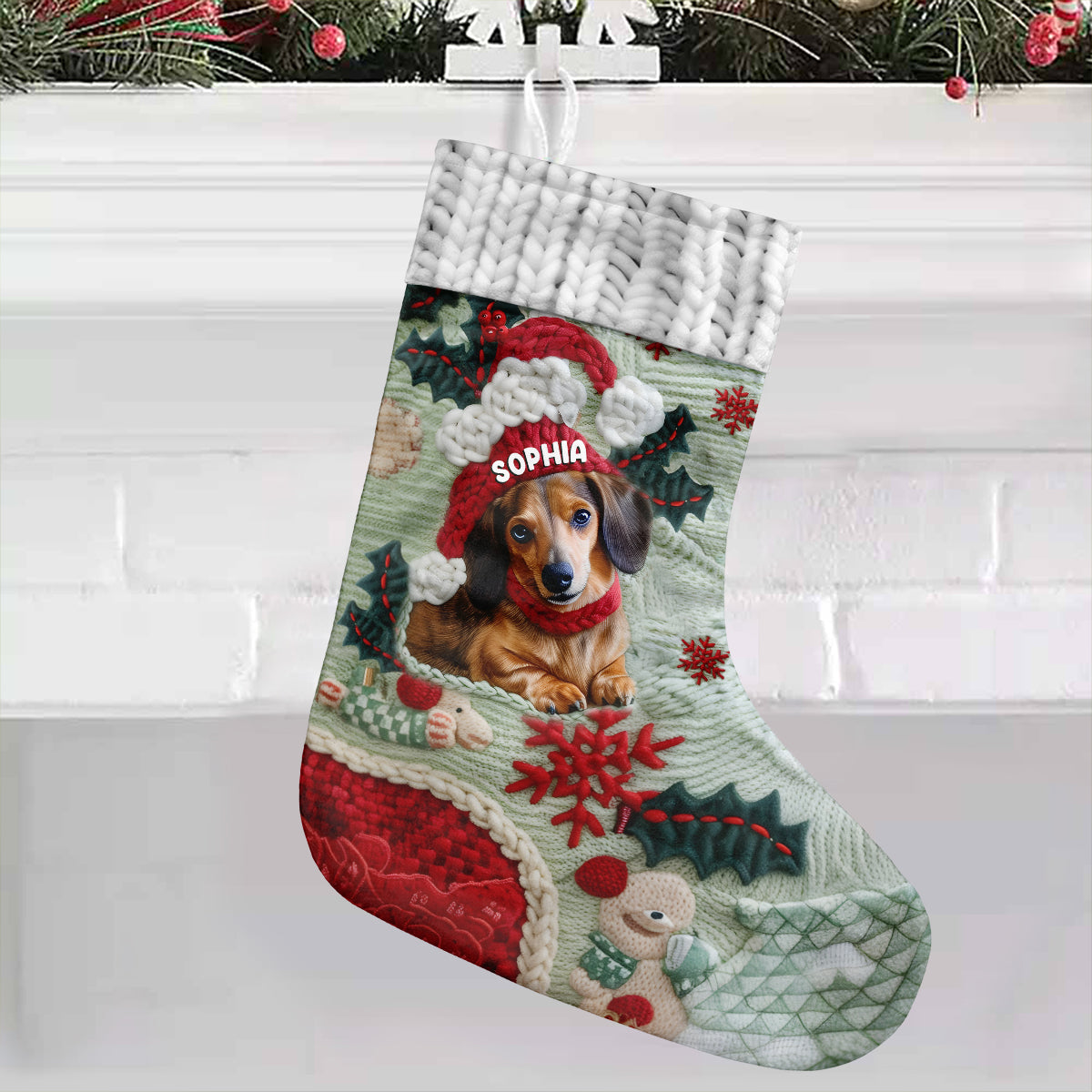 Merry Christmas - Personalized Dog Christmas Stockings