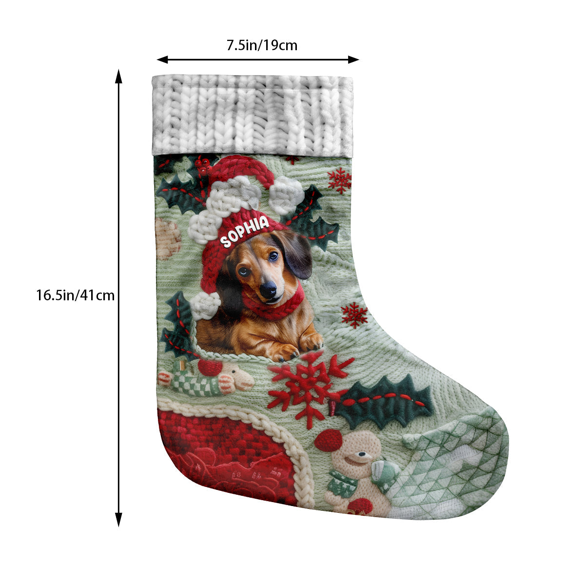 Merry Christmas - Personalized Dog Christmas Stockings