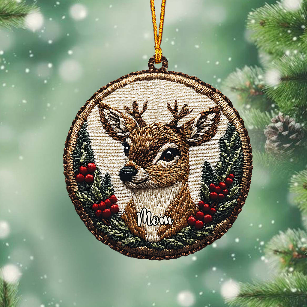 Deer Family - Personalized Family Ornament
