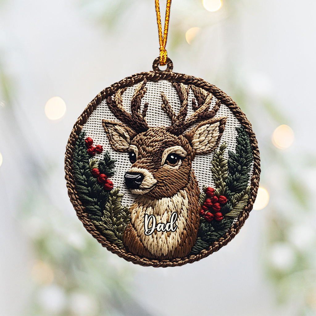 Famille de cerfs - Ornement familial personnalisé