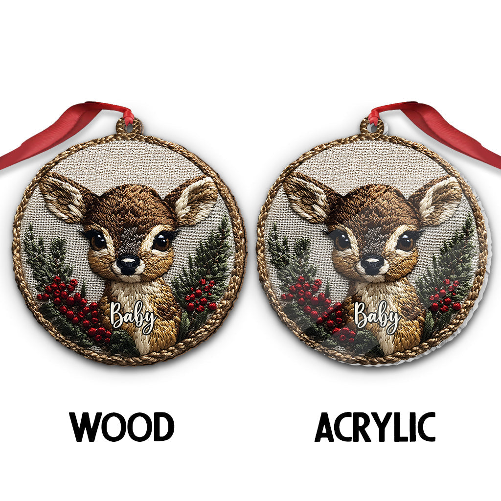 Famille de cerfs - Ornement familial personnalisé