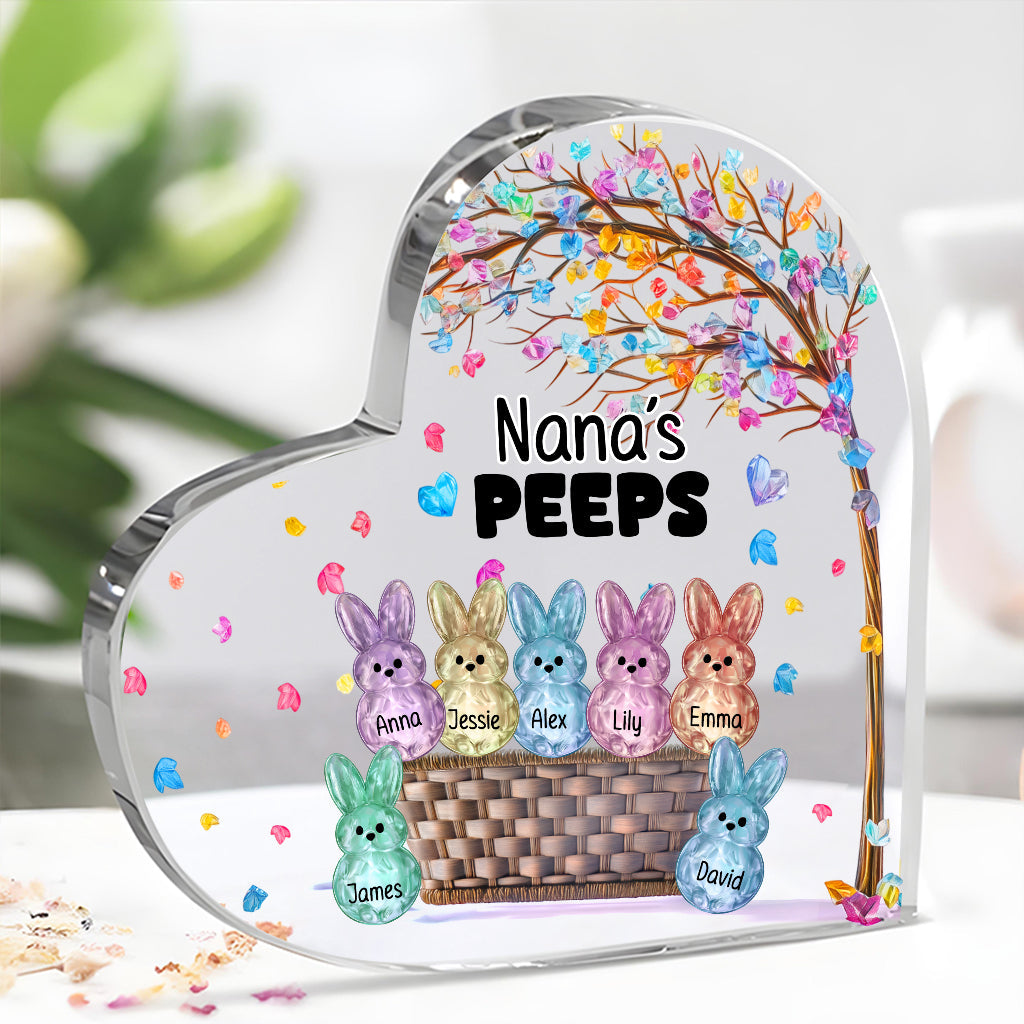 Grandma's Peeps - Personalized Grandma Custom Shaped Acrylic Plaque