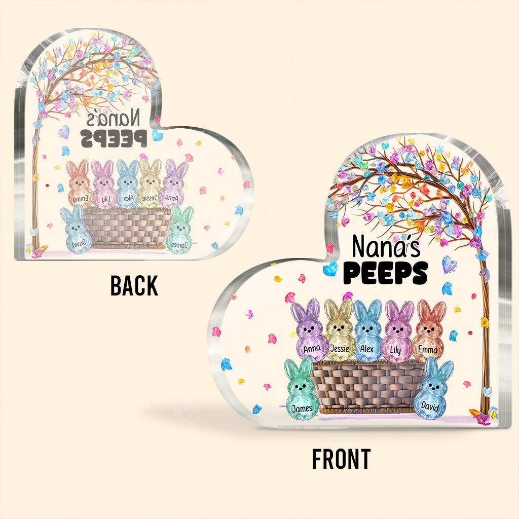 Grandma's Peeps - Personalized Grandma Custom Shaped Acrylic Plaque