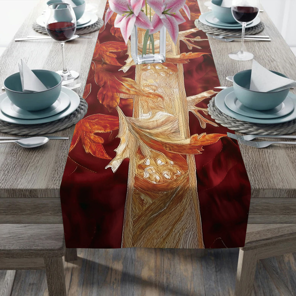 Tombez pour Jésus - Chemin de table chrétien