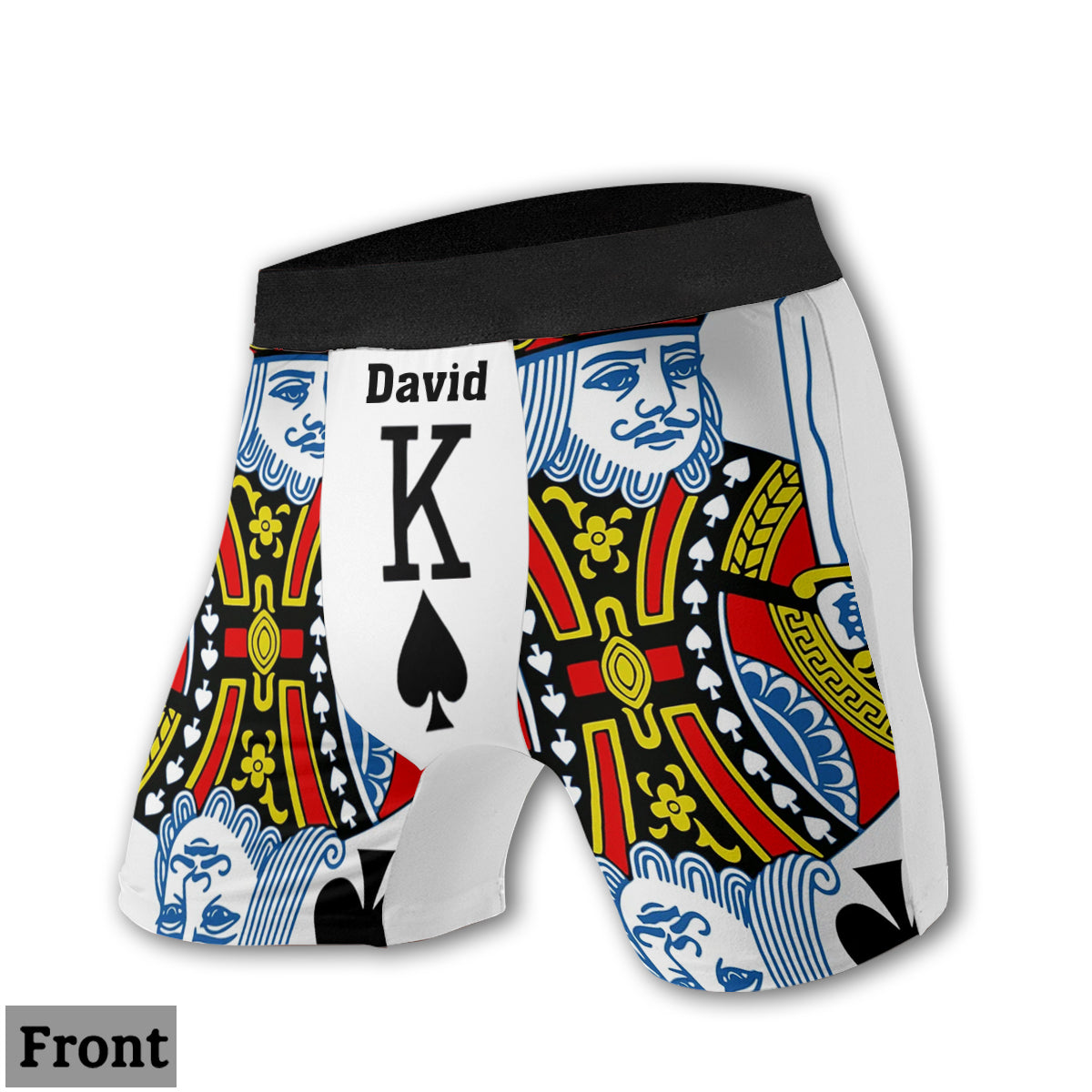 King And Queen - Slips personnalisés pour couples (femme et homme)