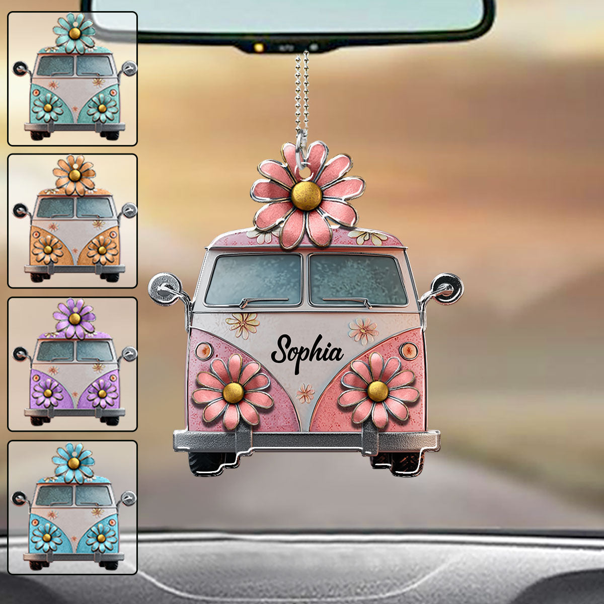 Âme Hippie - Ornement de voiture hippie personnalisé