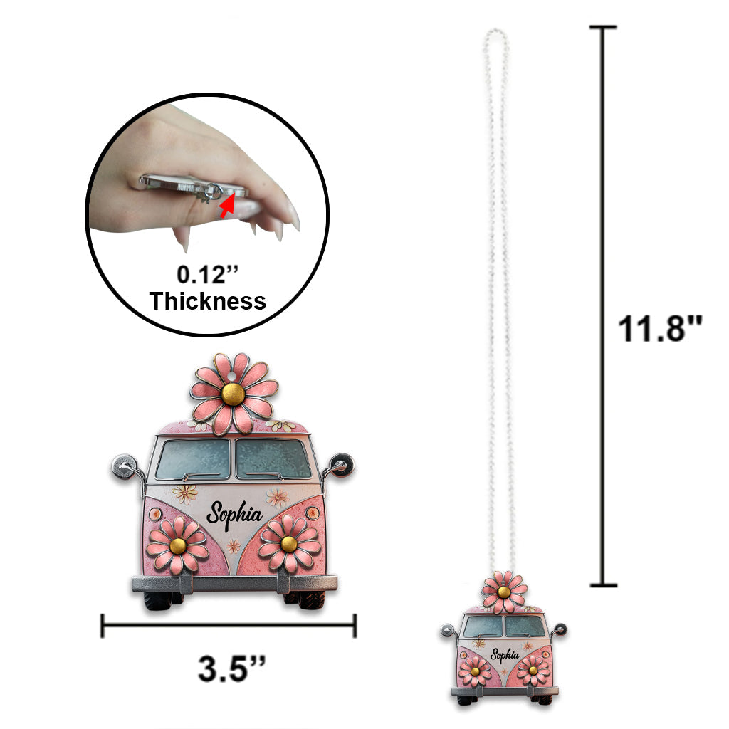 Âme Hippie - Ornement de voiture hippie personnalisé