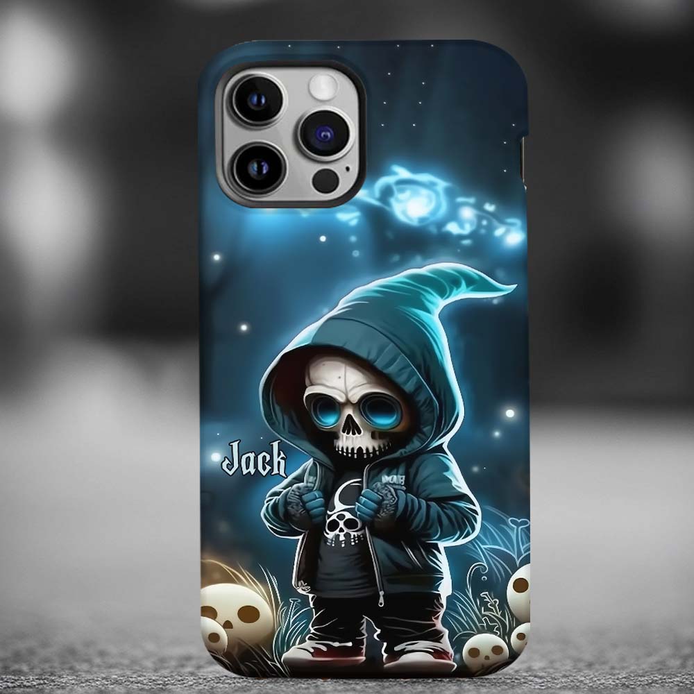Coque de téléphone personnalisée Cool Dude - Motif crâne intégral