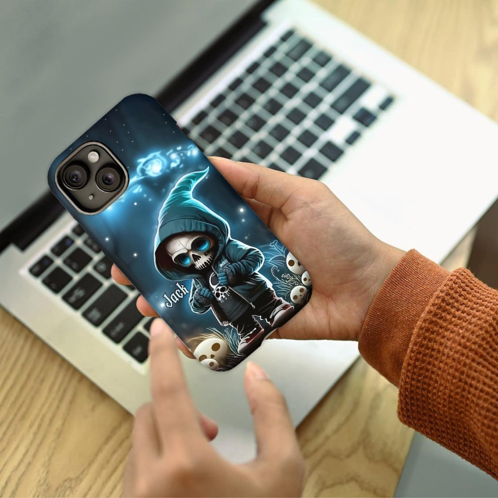 Coque de téléphone personnalisée Cool Dude - Motif crâne intégral