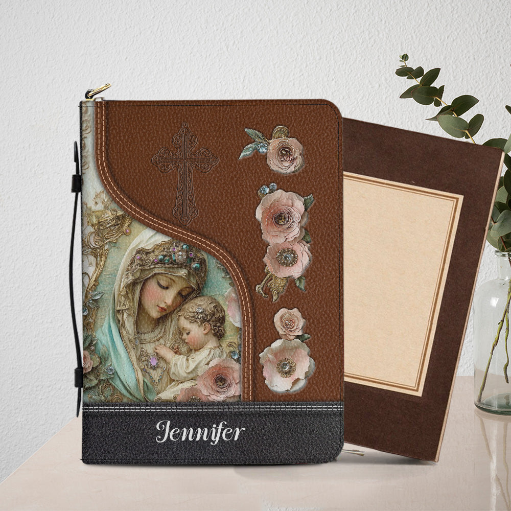 Believer - Personalized Christian Leather Bible Cover Bag