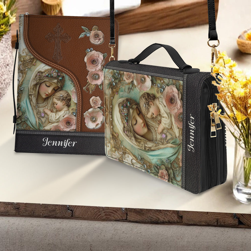 Believer - Personalized Christian Leather Bible Cover Bag