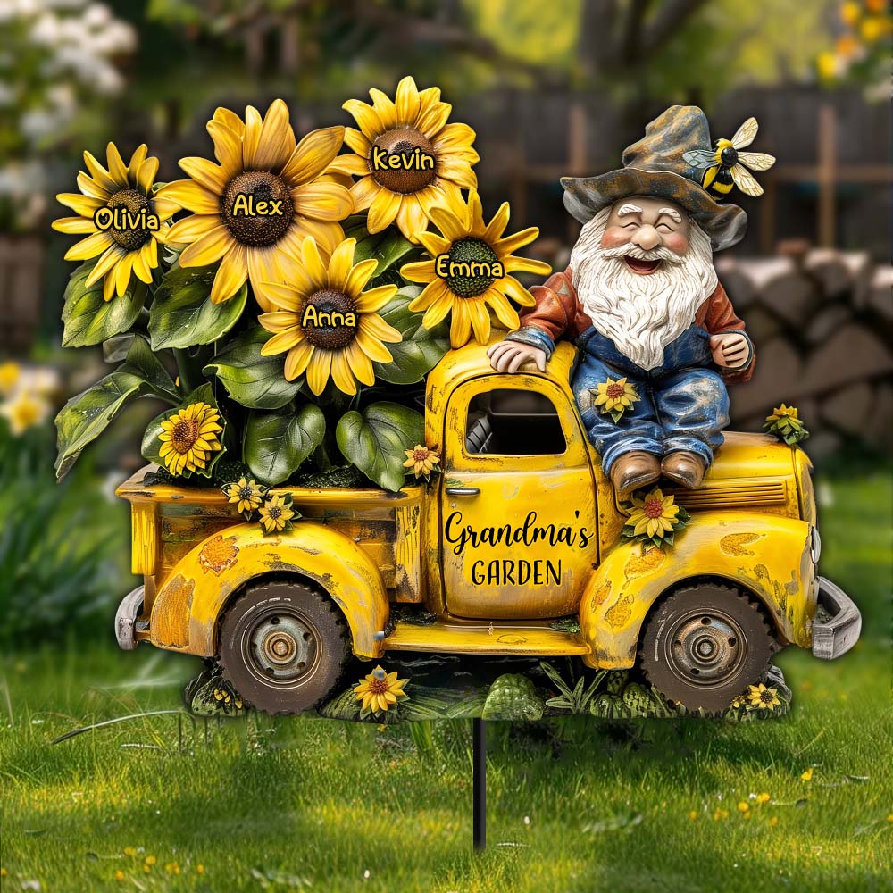 Jardin de grand-mère/de maman… - Décoration de jardin en métal personnalisée