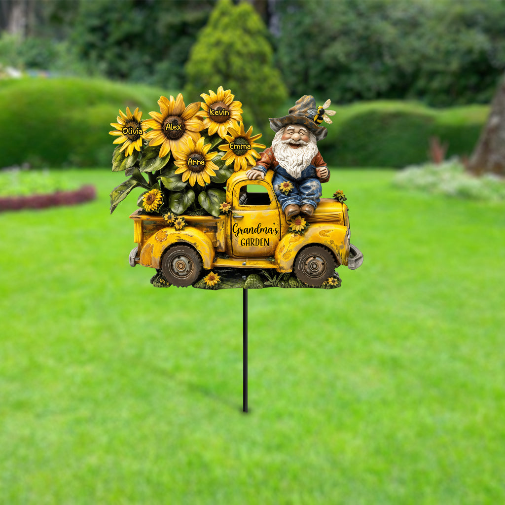Jardin de grand-mère/de maman… - Décoration de jardin en métal personnalisée