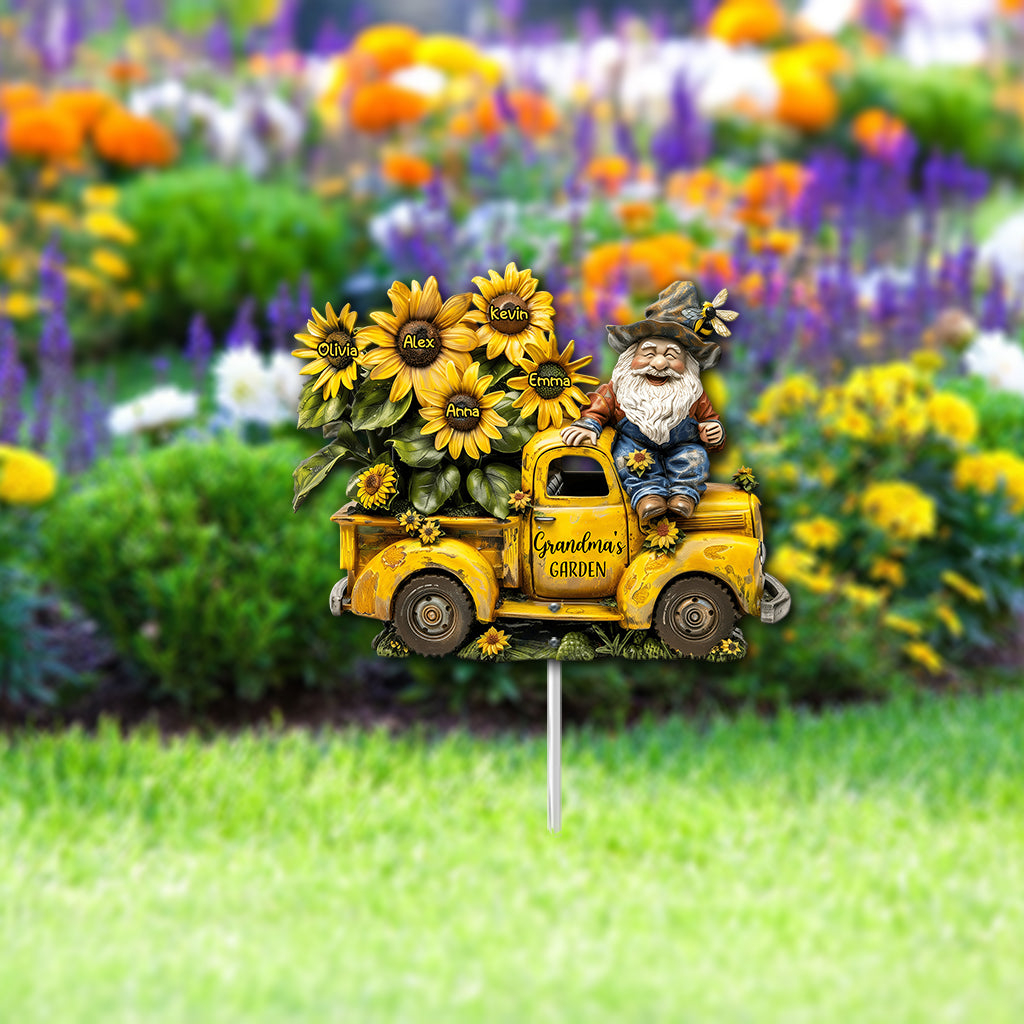 Jardin de grand-mère/de maman… - Décoration de jardin en métal personnalisée