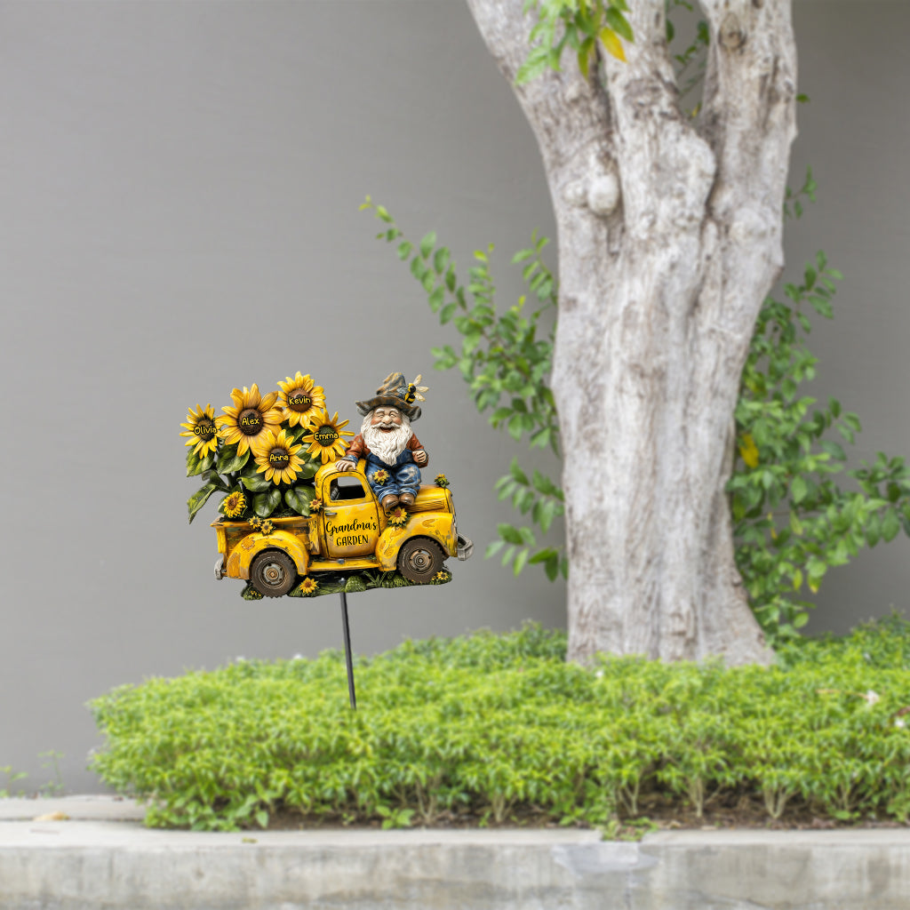 Jardin de grand-mère/de maman… - Décoration de jardin en métal personnalisée