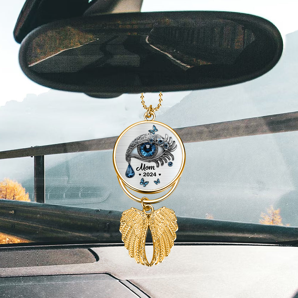 I Hide My Tears - Personalized Memorial Wings Ornament