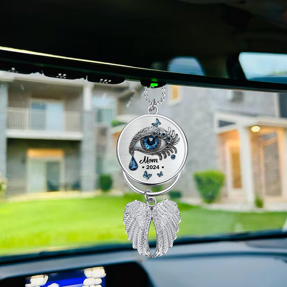 I Hide My Tears - Personalized Memorial Wings Ornament