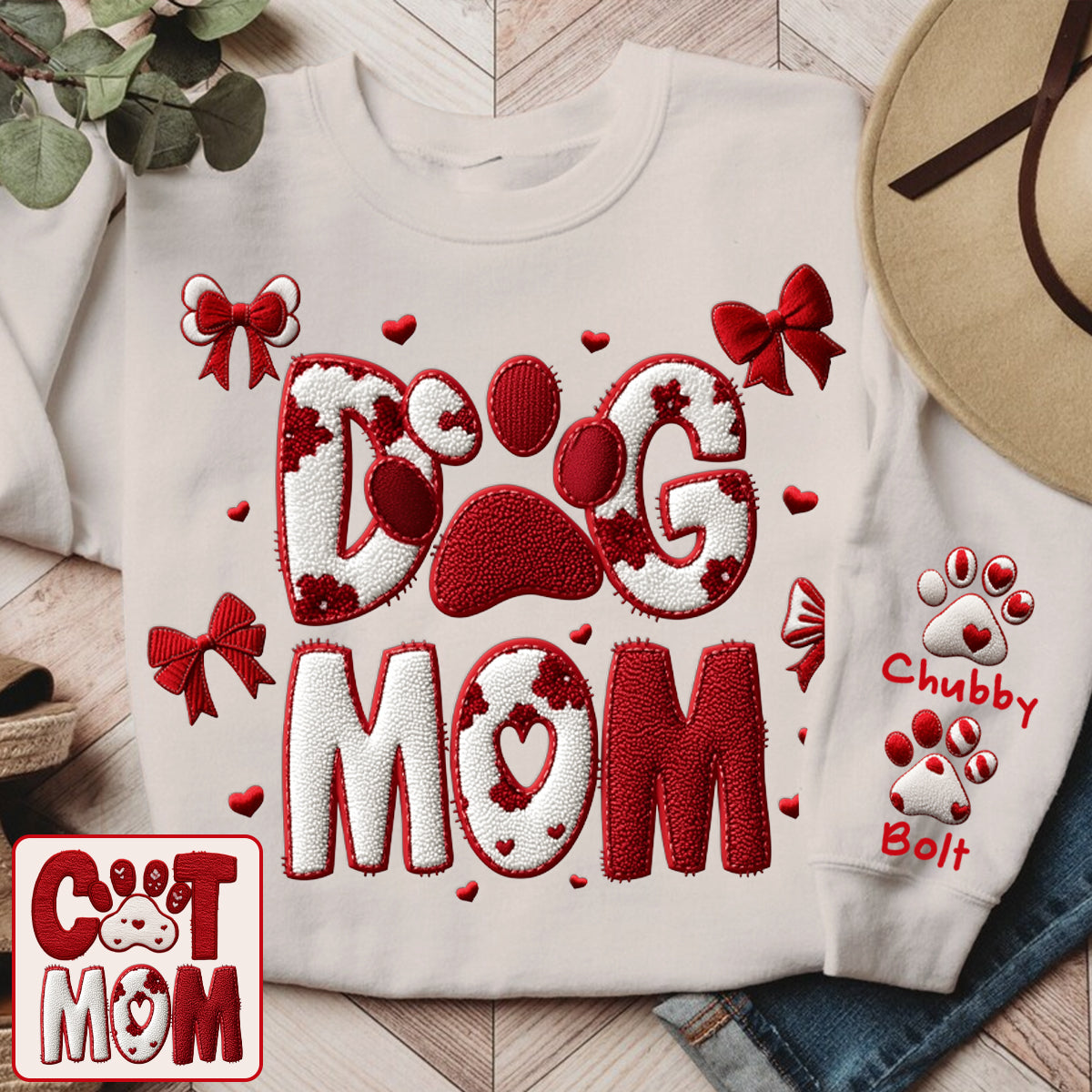 Dog/ Cat Mom, Valentine Gift - Personalized Cat All Over Shirt