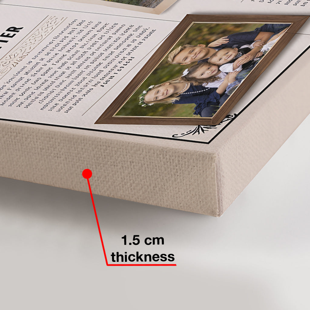 Journal familial - Toile et affiche familiales personnalisées