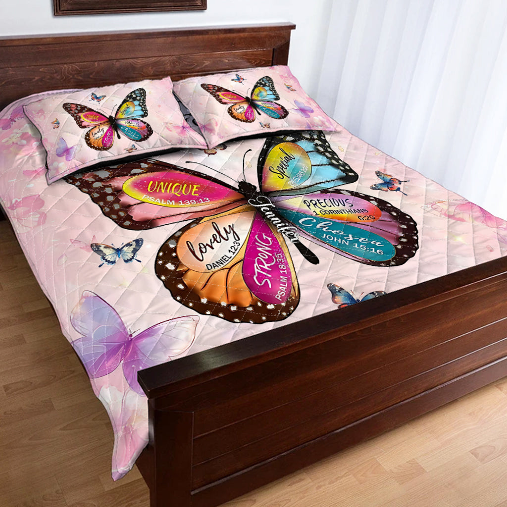 Dieu dit que tu l'es - Ensemble de courtepointe chrétienne personnalisé