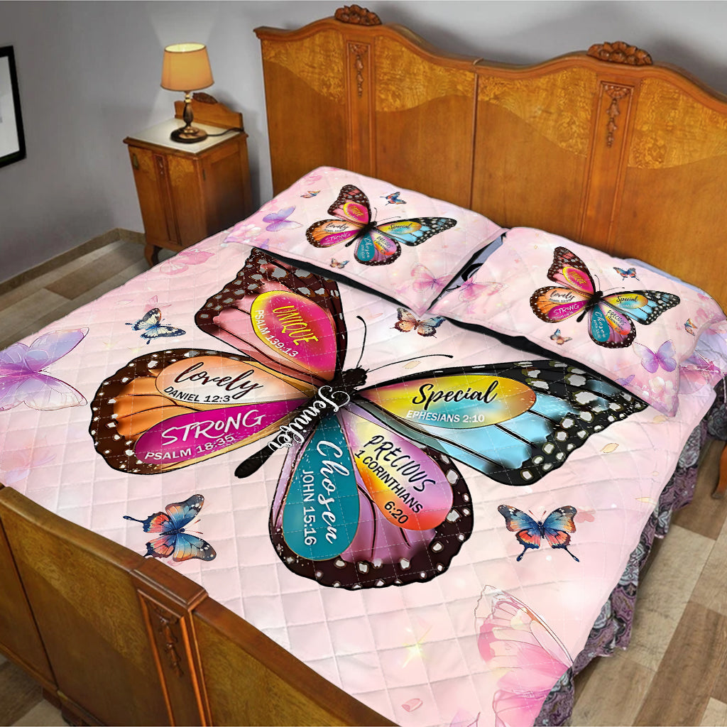 Dieu dit que tu l'es - Ensemble de courtepointe chrétienne personnalisé