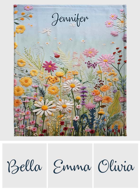Flower Garden - Personalized Gardening Blanket