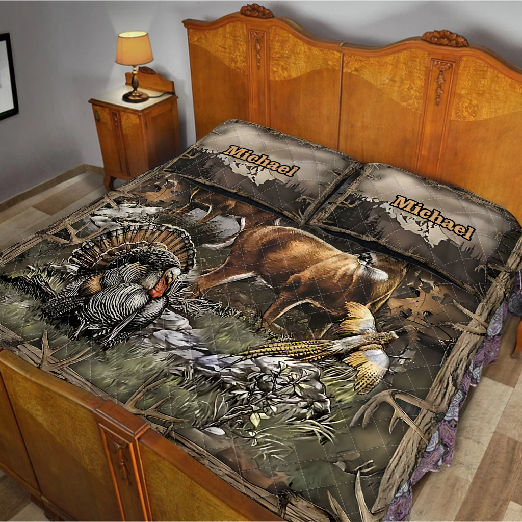 Love Hunting - Personalized Hunting Quilt Set