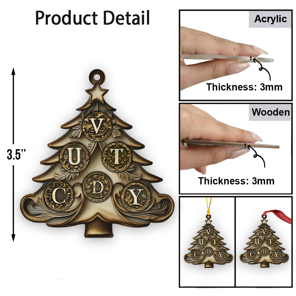 Noël en famille - Ornement familial personnalisé
