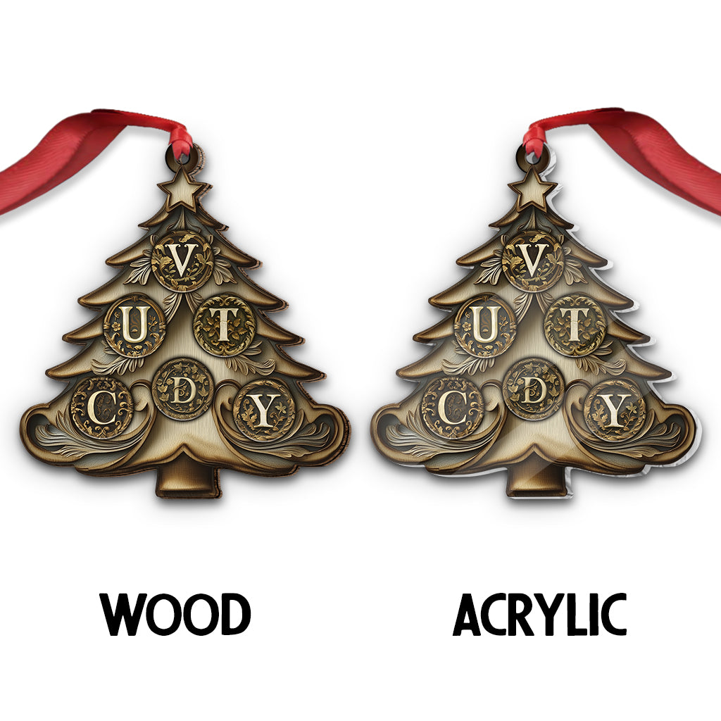 Noël en famille - Ornement familial personnalisé