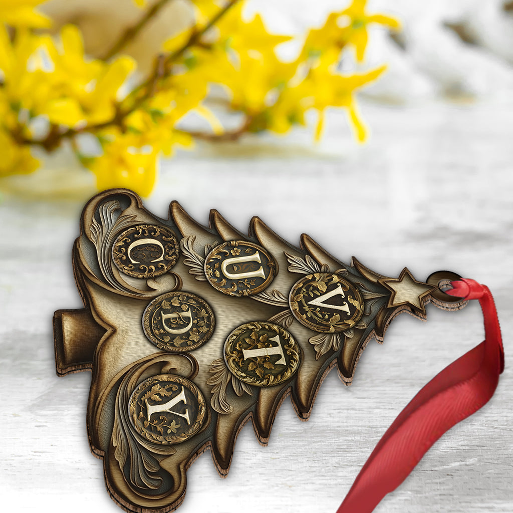 Noël en famille - Ornement familial personnalisé