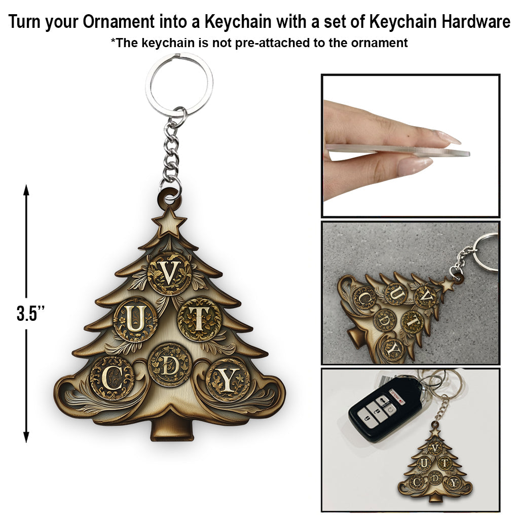 Noël en famille - Ornement familial personnalisé