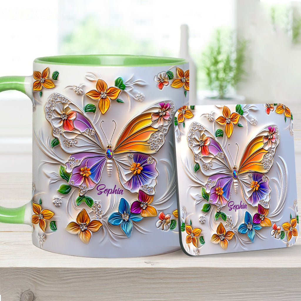 Mug personnalisé à motif papillon - Magnifique