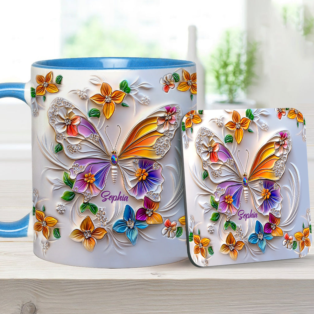 Mug personnalisé à motif papillon - Magnifique