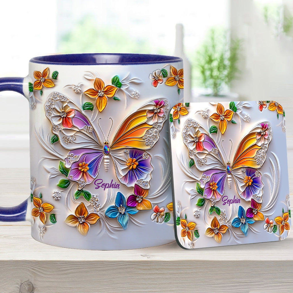 Mug personnalisé à motif papillon - Magnifique
