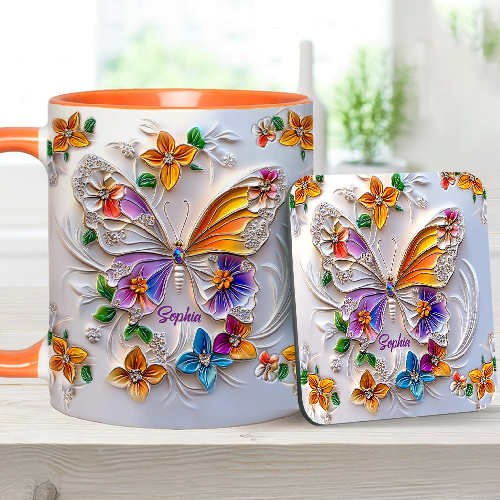 Mug personnalisé à motif papillon - Magnifique