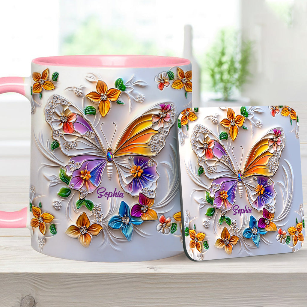 Mug personnalisé à motif papillon - Magnifique