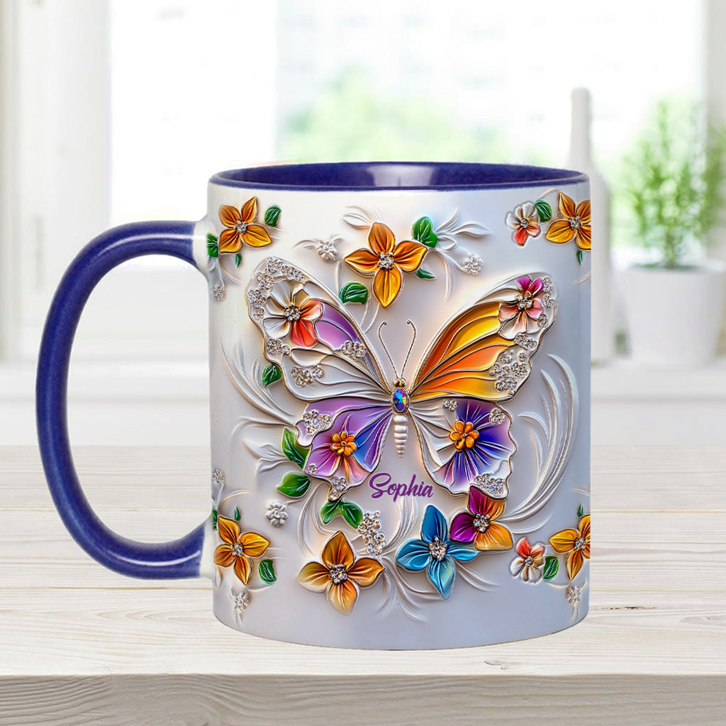 Mug personnalisé à motif papillon - Magnifique