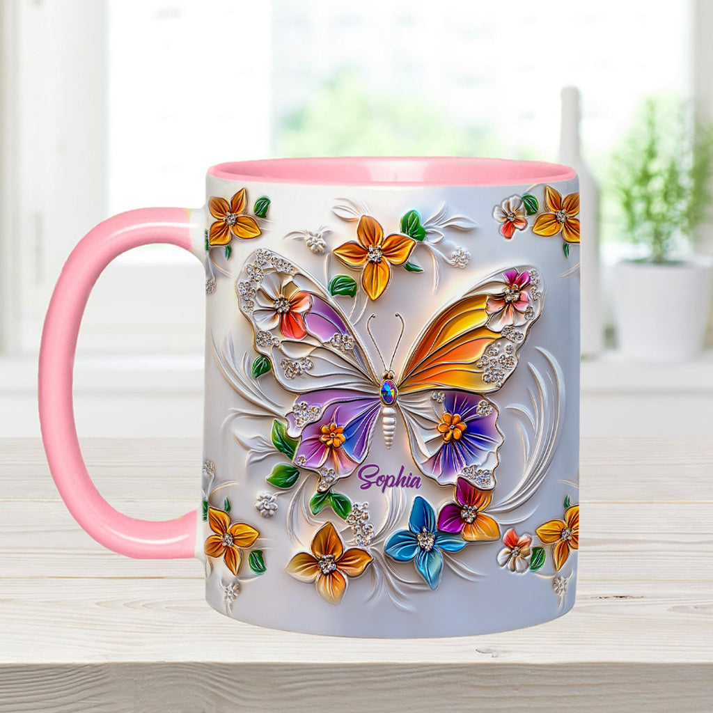 Mug personnalisé à motif papillon - Magnifique