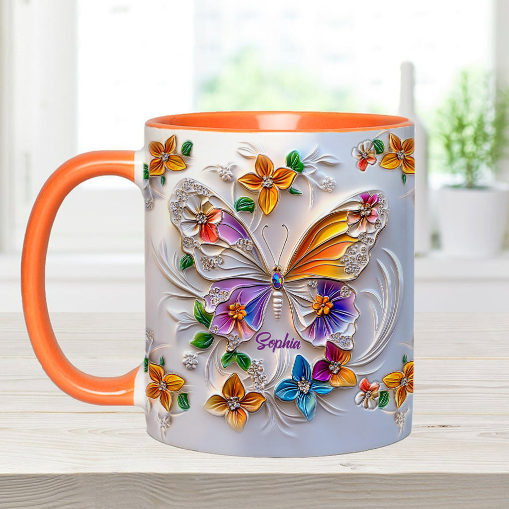 Mug personnalisé à motif papillon - Magnifique