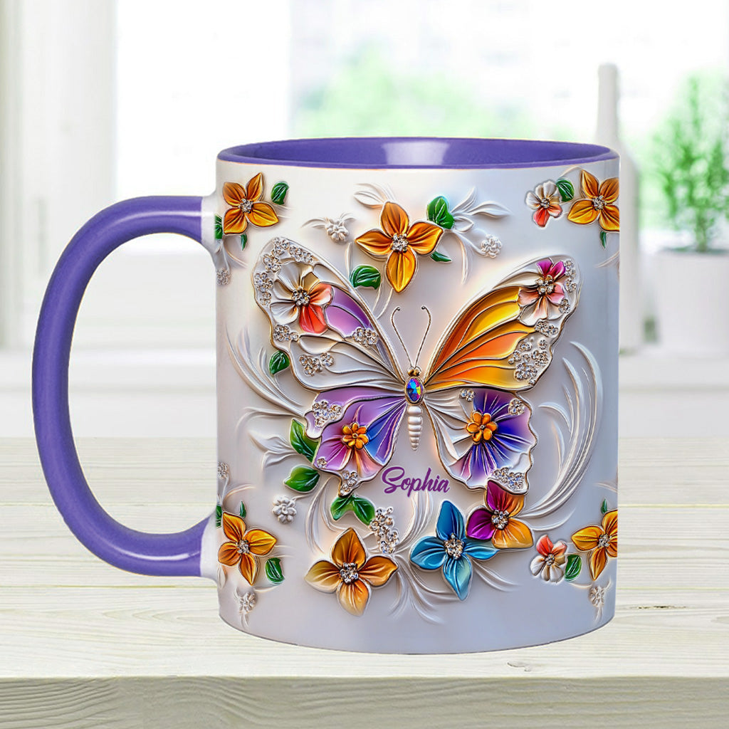 Mug personnalisé à motif papillon - Magnifique